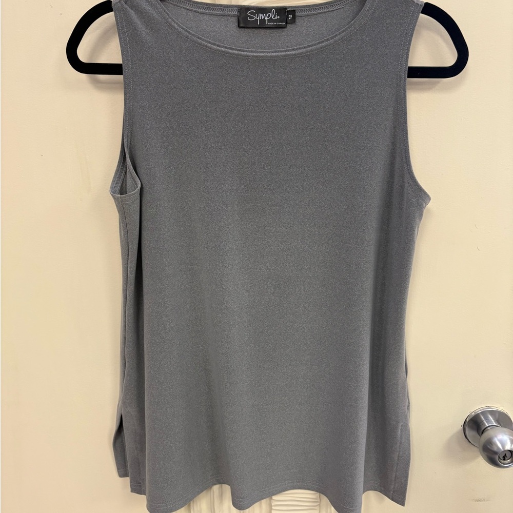 Sympli Gray Sleeveless Tank Top
